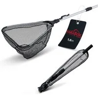 Paradox Fishing Angelkescher gummiert 1,6m/2,1m mit Tasche (1-St), klappbar
