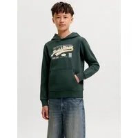 Jack & Jones Junior Kapuzensweatshirt JJELOGO SWEAT HOOD 2 COL AW26 SN JNR Baumwolle, regular fit