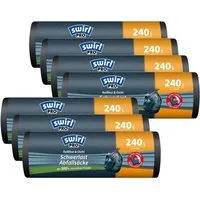 Swirl Müllbeutel Swirl Schwerlast Säcke 240L 5 stk./ Rolle (7er Pack)