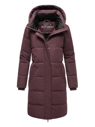 Navahoo Wintertanz Damen Winter Steppjacke mit abnehmbarer Kapuze