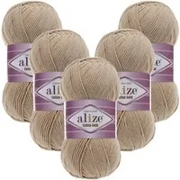 Alize 5 x ALIZE Cotton Gold Häkelwolle, 330 m, Handstrickgarn,Premium Wolle, Amigurumi