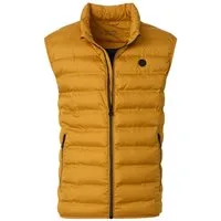 Redmond Steppweste REDMOND Casual Herren Steppweste Stehkragen Polyester Gelb
