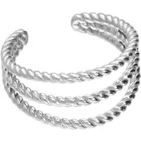 PIERCINGLINE Fake-Spirale Chirurgenstahl Fake Ohrring 3 GEDREHTE RINGE (Fake Piercing-Ringe, 1-tlg)