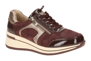 CAPRICE 9-23300-44-551 bordo - bequeme Halbschuhe f?r Damen