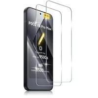SmartUP Displayschutzglas 2X Schutzglas für Xiaomi Poco X8 Pro Max Display Panzerfolie Full 9H für Xiaomi Poco X8 Pro Max, kompletter Displayschutz