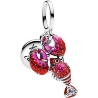 Pandora Charm-Einhänger 793676C01, Hummer, Meeresleben, Zirkonia