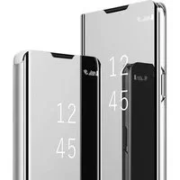 FITSU Handyhülle Spiegel Hülle für Samsung Galaxy A72 Handytasche, Schlanke Klapphülle, elegantes Flipcase, Handyhülle mit Standfunktion