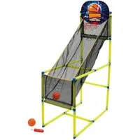 lupilu Basketballkorb Indoor Basketballkorb, Motorik-, Kraft-, Ausdauertraining (Komplettset, 29-St., Basketballkorb mit Ball und Pumpe), Mit Ballfangnetz und Basketball
