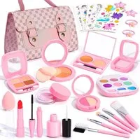 CLTYQ Kreativset Kinder Handtasche Set mit Zubehör und Spiel-Make-up
