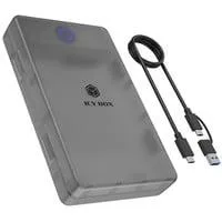 IB-388-CU3, Laufwerksgehäuse schwarz, Festplattengehäuse für 2,5"/3,5" SATA SSD/HDD