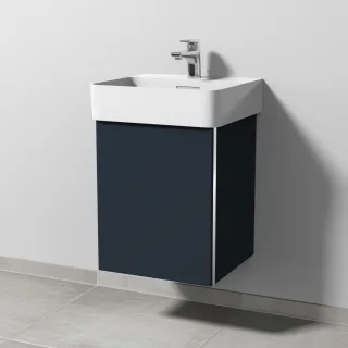 Sanipa 3way Waschtischunterbau zu Laufen VAL Waschtisch mit 1 Tür, Marine-Matt BP8191R