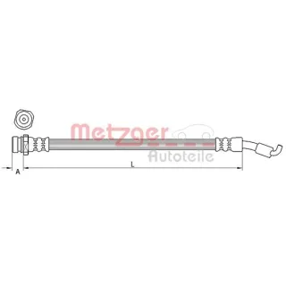 Metzger Bremsschlauch hinten Hyundai Ix35 Kia Sportage 4111440