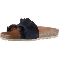 VERBENAS Rocio Roda Pantolette Sommerschuh, Flat mit geschwungenen Laschenstoff