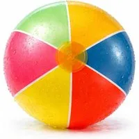 TK Gruppe Wasserball XXL Aufblasbarer Pool Ball Ø 55 cm – Wasserball & Schwimmball (1-St)