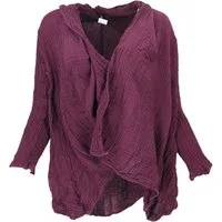 Guru-Shop Longbluse Musselin Boho Blusenjäckchen, Baumwoll.. alternative Bekleidung