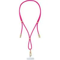 Handykette und Lade-/Datenkabel Cell Phone Charging Lanyard neon-pink, 1,65 Meter, USB-C, PD3.0 / QC4.0, Nylon