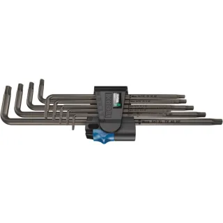 Wera 967/9 TX XL HF 1 Winkelschlüsselsatz mit Haltefunktion, lang, 9-teilig - 05024450001