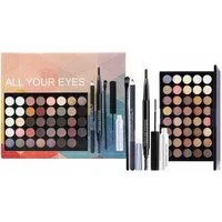 KINSI Augen-Make-Up-Set 40 Farben Lidschattenpalette, Augenpalette, Makeup Lidschattenpalette, Bühnen-Makeup Cosplay Perlglanz-Mattes Mehrfarbiges Augen-Make-up