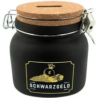 HERGO Creation Spardose Sparglas Schwarzgeld