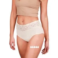 Taynie Periodenslip Deluxe extra stark - Periodenunterwäsche starke Blutung - Damen (1-St., 1er-Pack) Auslaufsichere Periodenunterwäsche / Periodenslip aus Bio Baumwolle