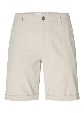Selected - Slim Fit Short beige - Gr. - S