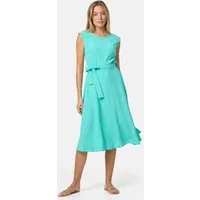 Rayshyne Midikleid PM-26 (Ärmelloses Sommerkleid Dress mit Bindeband in Einheitsgröße)
