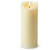 relaxdays LED-Kerze 30 cm hoch, Champagner