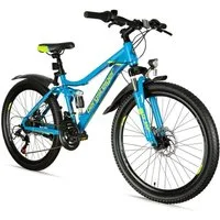 bergsteiger Kinderfahrrad Broome 24, 26 Zoll, Damen, Herren, Mountainbike, 21 Gang Shimano Shimano Tourney Schaltung Schaltwerk, Kettenschaltung, Scheibenbremsen