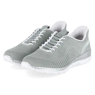 Rieker Slip-On-Sneaker - Gr. 36 - Grün - Textil