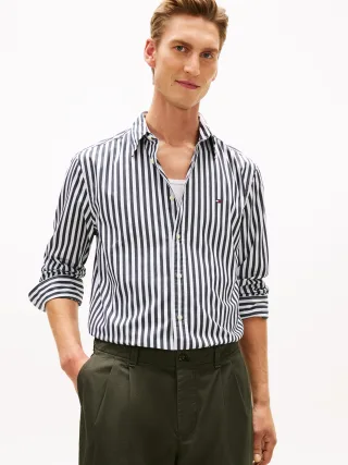 FLEX POPLIN CLASSIC STP RF SHIRT Black - Gr. - M