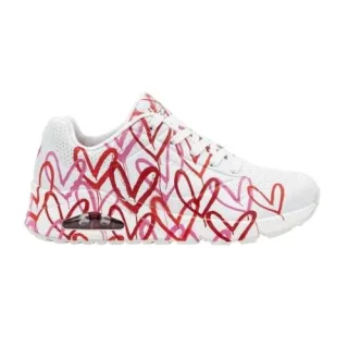 Skechers - "Jgoldcrown Uno Spread The Love" Sneaker für Damen (Weiß)