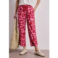 STREET ONE 7/8-Hose Style Emee bedruckt, mit Taschen, weites Bein