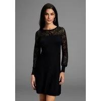 Melrose Strickkleid Mini-Länge, für besondere Anlässe, mit Spitzeneinsatz