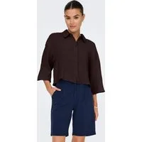 JDY Hemdbluse JDYTHEIS LIFE 3/4 CROP SHIRT WVN NOOS Baumwolle, regular fit