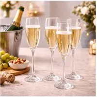 Neuetischkultur Sektglas Sektgläser Vintessa 4er Set 190 ml Glas für Sekt und Prosecco, 4-tlg., Glas