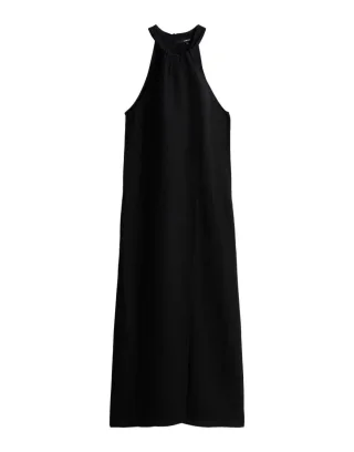 someday - Neckholder-Maxikleid - Qelina schwarz - Gr. - 38