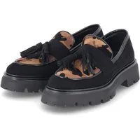 Kaerlek Kaerlek Slipper / Loafers K133 Nero Damen Rauleder black Slipper