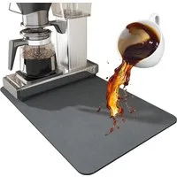 Agger Abtropfmatte Superabsorbierende Kaffeemaschinenmatte, Küchen-Absorptionsmatte, rutschfeste Tropfmatte, geeignet für Spüle, Kaffeemaschine, Badezimmer