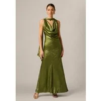 Adrianna Papell Abendkleid Foiled Chiffon Long Dress Metallisch schimmerndes, ärmelloses Abendkleid