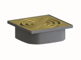 Dallmer Aufsatz DallDrain Pure, zinkgelb, 120 x 120 mm, 518316 518316