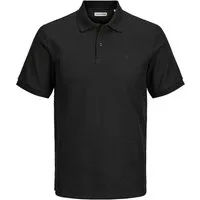 Jack & Jones Poloshirt Jack&Jones Poloshirt XXL schwarz JJEAUSTIN Struktur