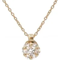 Bella Carina Kette mit Anhänger Diamant Anhänger mit Kette in 585 Gold 14 Karat, 585 Gold