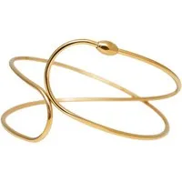SHELAGO Armreif Twistline - Filigraner Edelstahl Armschmuck für Damen (Armreif, 1-tlg., inkl. Schmuckverpackung), in Silber oder Gold - robust, farbbeständig und angenehm zu tragen