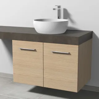 Sanipa Waschtischunterbau mit Türen 2morrow (G1363) 510x800x520 Eiche-Nordic, G136348 G136348