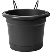 Elho Blumentopf Elho Blumentopf + Halter Green Basics Ø 20 x 18,5