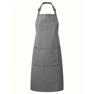 Premier - "Colours Collection" Latzschürze für Herren/Damen Unisex, Tasche (Jeans-Grau)