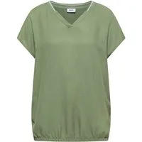 CECIL Kurzarmbluse Solid Mat- Mix Blouse