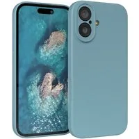 EAZY CASE Handyhülle für Apple iPhone 17 Hülle Silikon 6,3 Zoll, TPU Silikon Bumper Case stoßfest Slimcover Schutzhülle Etui Blaugrün