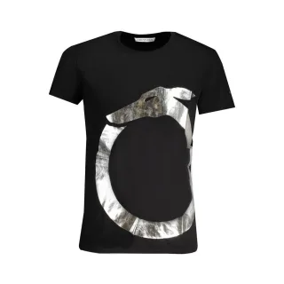 Greyhound Grafik T-Shirt mit kurzen Ärmeln im Crew-Neck-Stil
