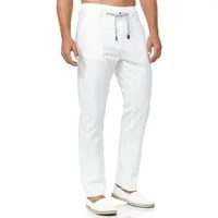 Indicode Leinenhose Herren Veneto Sommerhose Leinen Herrenhose leichte Sommerhose mit Kordelzug